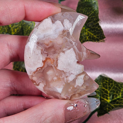 Flower agate moon face🌛