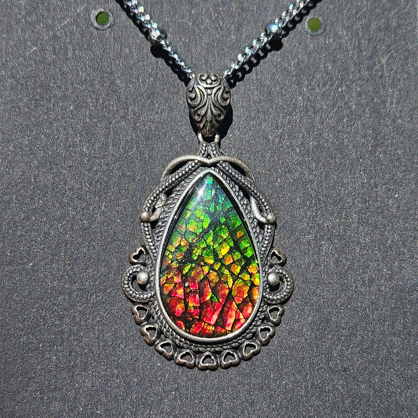 Ammolite pendent