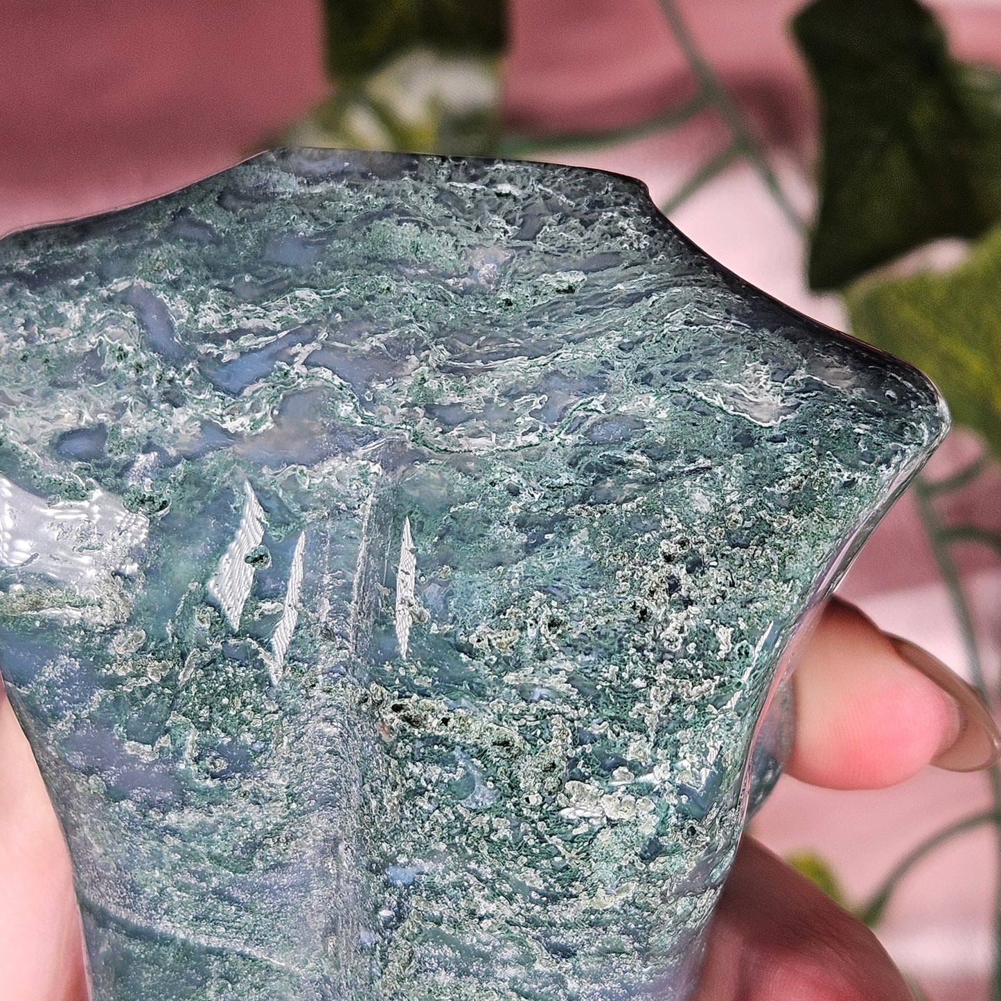 Moss agate statement godess body