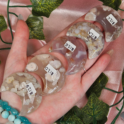 Flower agate moon