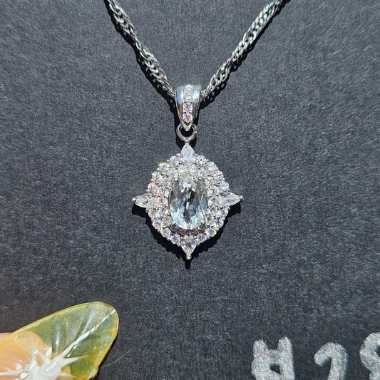 Clear quartz pendent