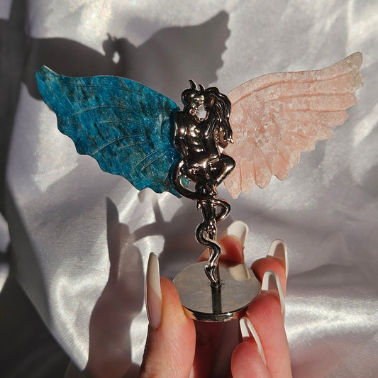 Blue appetite & pink opal angel/devil