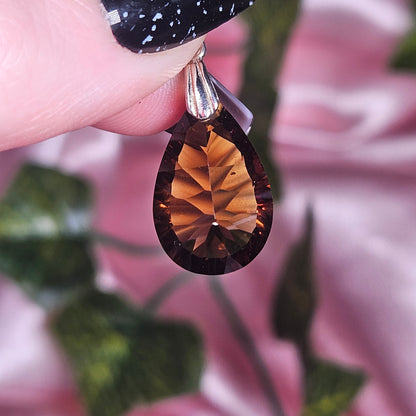 Smokey citrine necklace