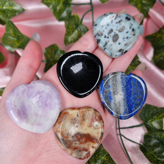 Heart worry stone