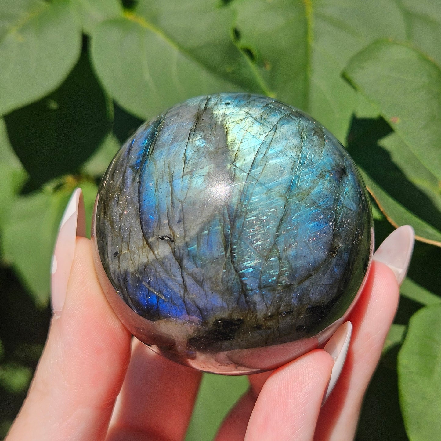 Labradorite sphere