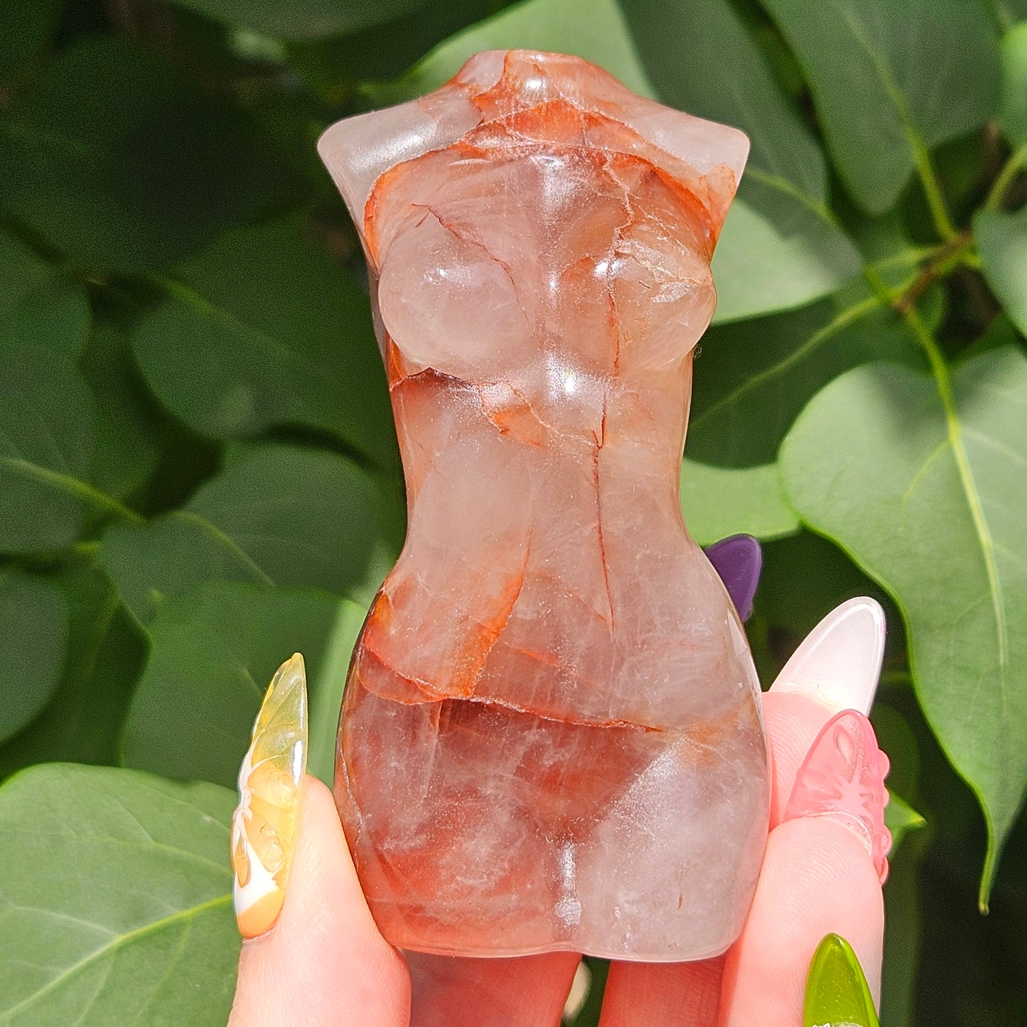 Fire quartz goddess body