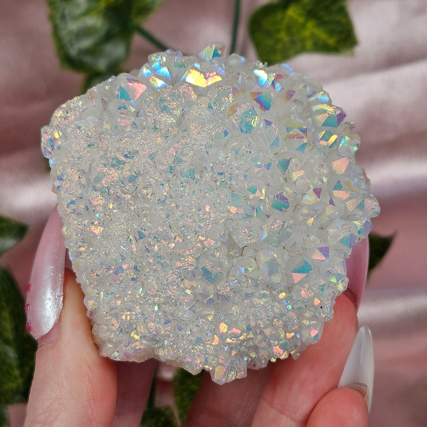 Aura quartz cluster