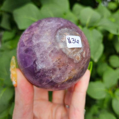 Amethyst/agate sphere