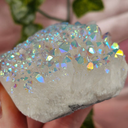 Aura quartz cluster