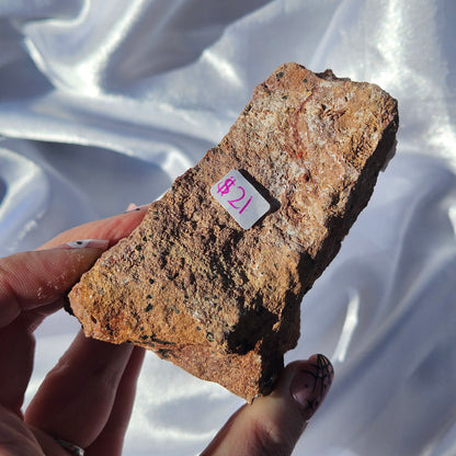 Vanadinite on stillbite specimen