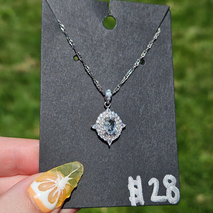 Clear quartz pendent