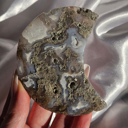 Moss agate moon