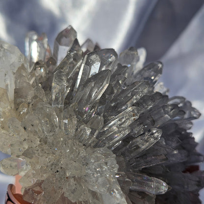 Clear quartz cluster
