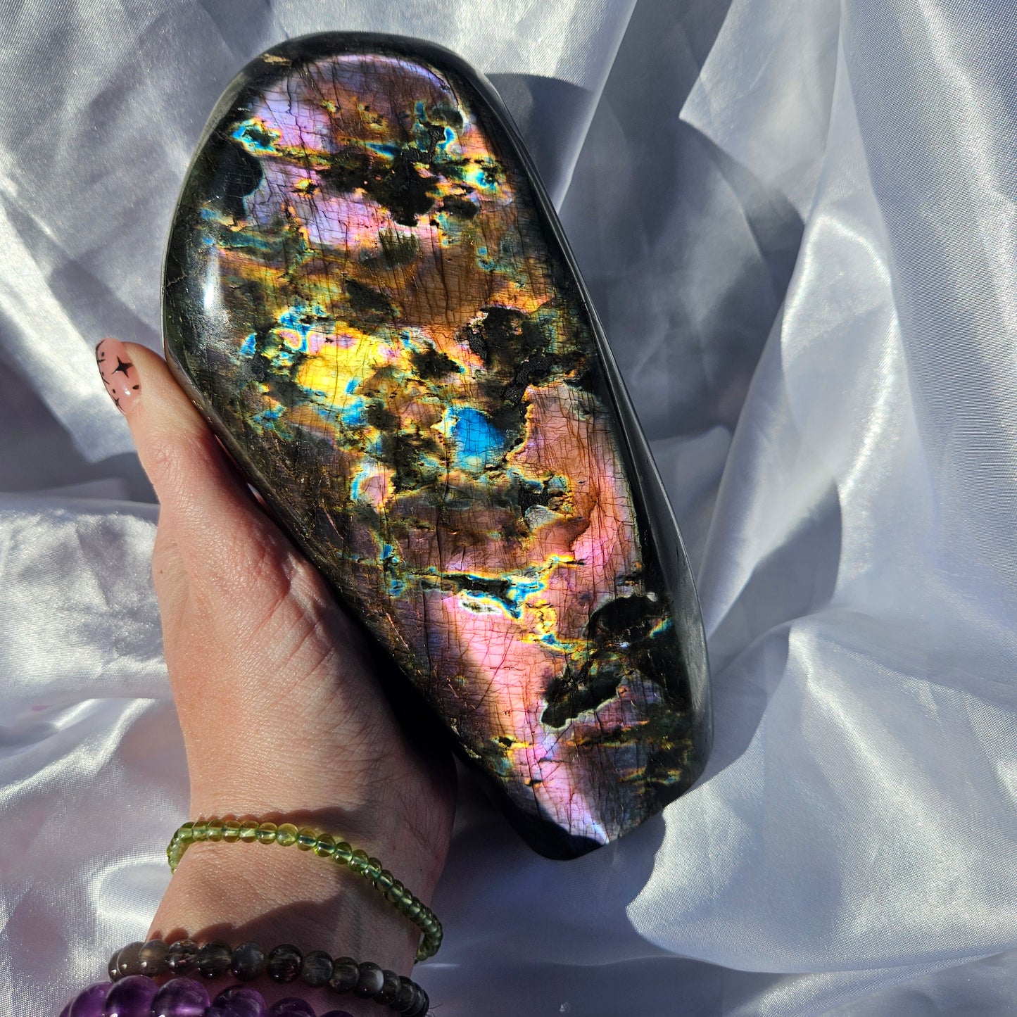 High quality moody labradorite Freeform