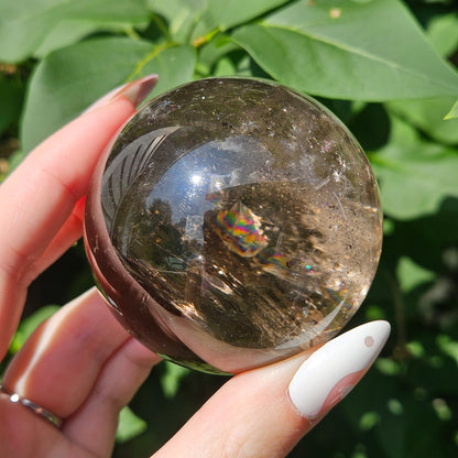 Smokey quartz sphere