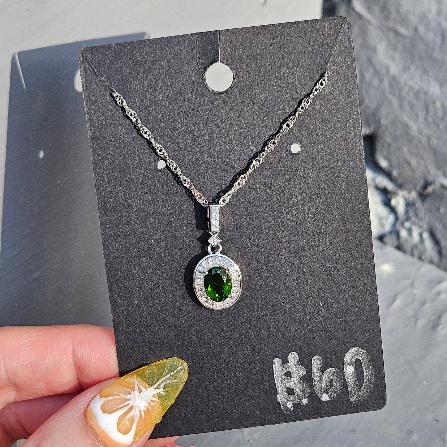 Green tourmaline pendent