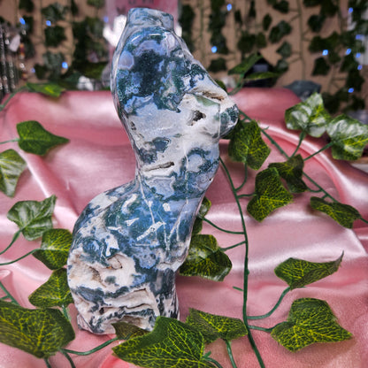 Moss agate statement godess body
