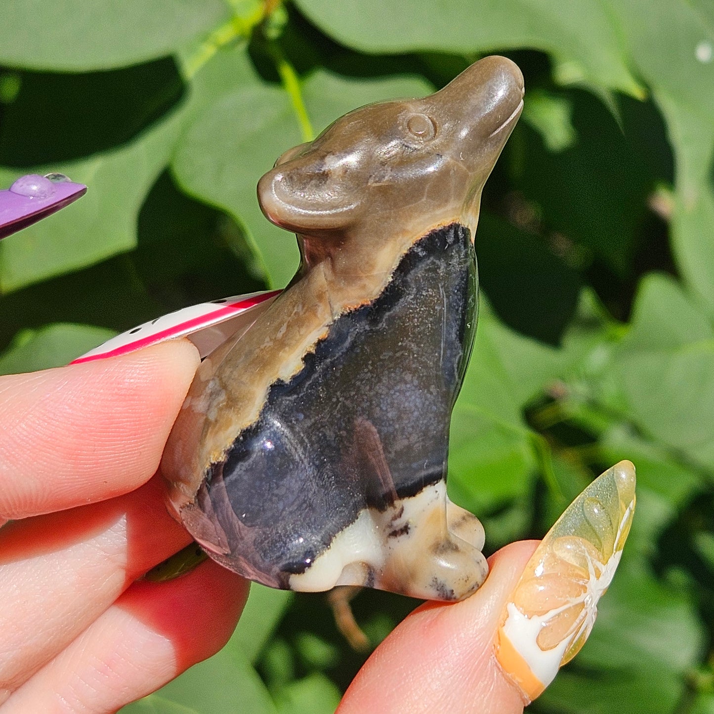 Volcanic agate wolf K