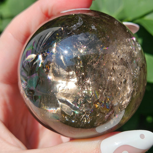 Smokey quartz sphere