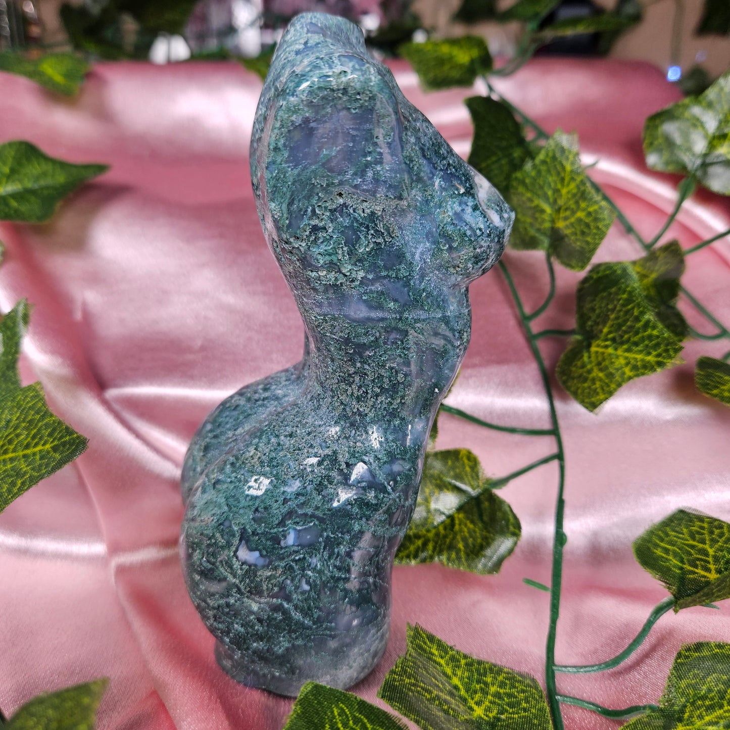 Moss agate statement godess body