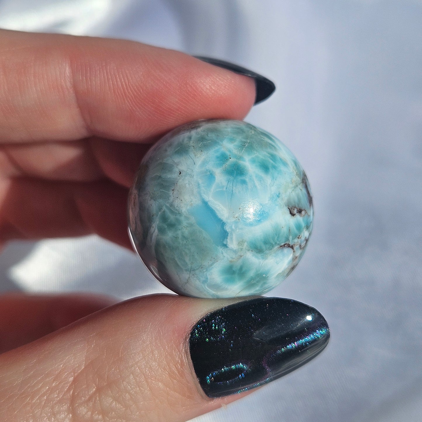 Larimar mini sphere