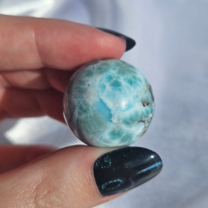Larimar mini sphere